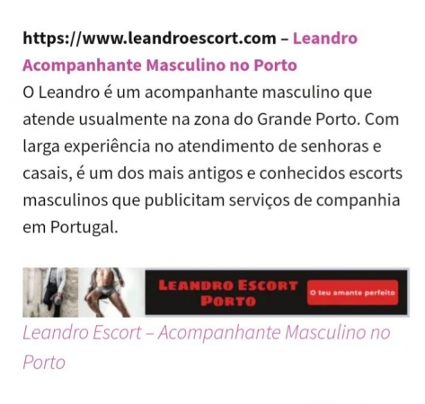 ESCORTS MASCULINOS  DO PORTO ❤LEANDRO ESCORT❤O TOP DOS TOPS